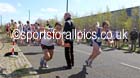 Start of the 3rd leg, Conrad Franks (Gateshead) and Matt Nicholson (Morpeth) during the Elswick Harriers Relays, Newburn. Photo: David T. Hewitson/Sports for All Pics